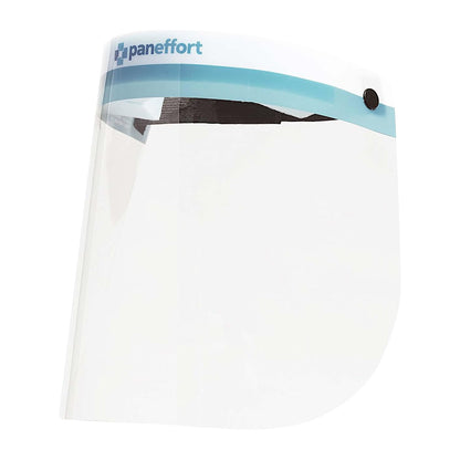 Anti-Fog Face Shield with Full-Length Lens Foam Head Protection Latex Free with Elastic Head Band (Pack of 96)