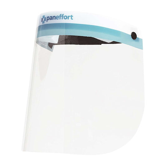 Anti-Fog Face Shield with Full-Length Lens Foam Head Protection Latex Free with Elastic Head Band (Pack of 96)