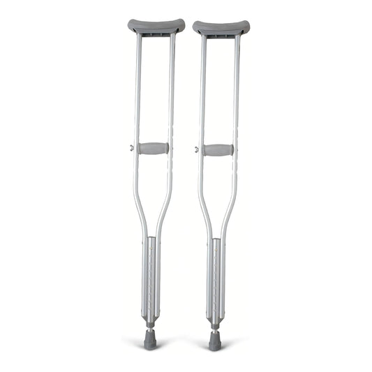 Adjustable Aluminum Crutches (Case of 8 Pairs)