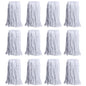 Paneffort 16oz Mop Heads | 12-Pack | Durable, High-Absorbency Rayon Construction, Ideal for Commercial or Industrial Cleaning