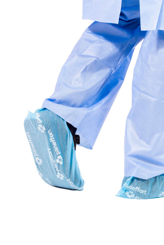 Shoe Covers Disposable 2,000 Pack (1,000 Pairs) Universal Non-Slip Durable Indoor Fits Up to US Men's Size 11.5 & US Women's Size 13