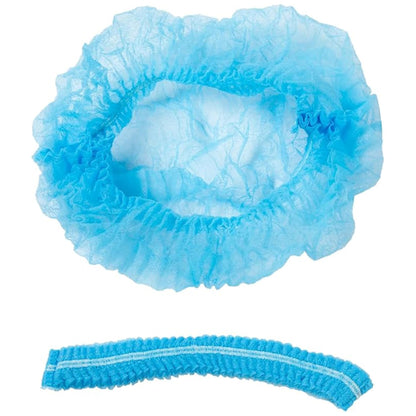 Bouffant Caps Lightweight Blue Elastic Closure Suitable for Medical and Industrial Environments (Pack of 2,000)