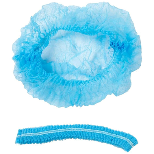 Bouffant Caps Lightweight Blue Elastic Closure Suitable for Medical and Industrial Environments (Pack of 2,000)